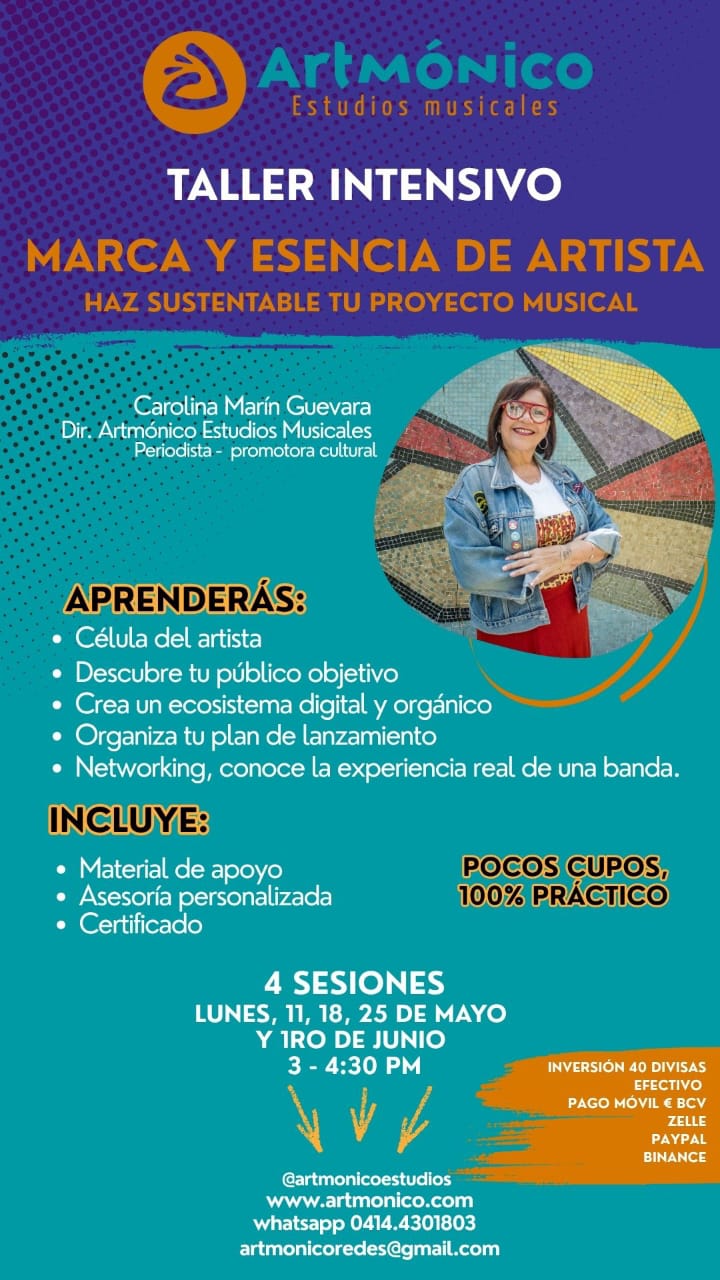 Talleres intensivos: Marca personal para artistas y Armonía y composición